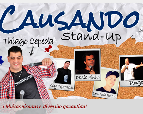 Ingresso para Stand Up Comedy: Thiago Cepeda e Convidados Especiais, no Bar Salvador Dal, em So Caetano do Sul. De R$30,00 por APENAS R$9,99!!!