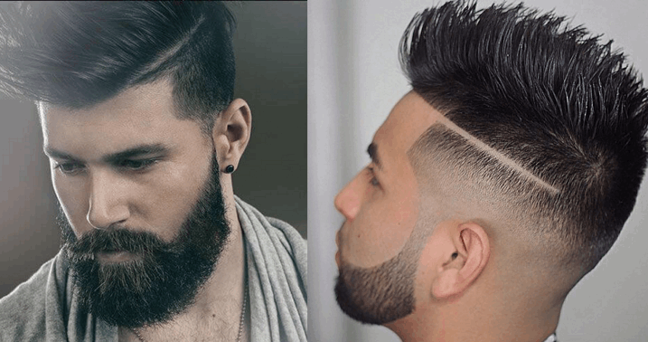 corte de cabelo e barba masculino